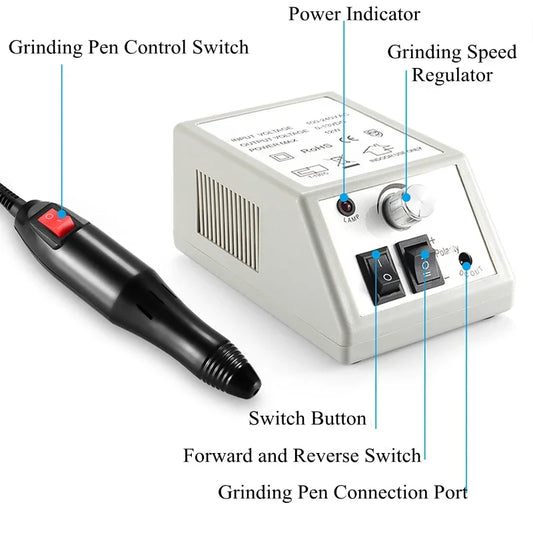 Manicure Tools Nail Drill Machine Professional Nail Sander Gel Polisher Drill Pen Apparatus Electric Manicure Set Gel Remove