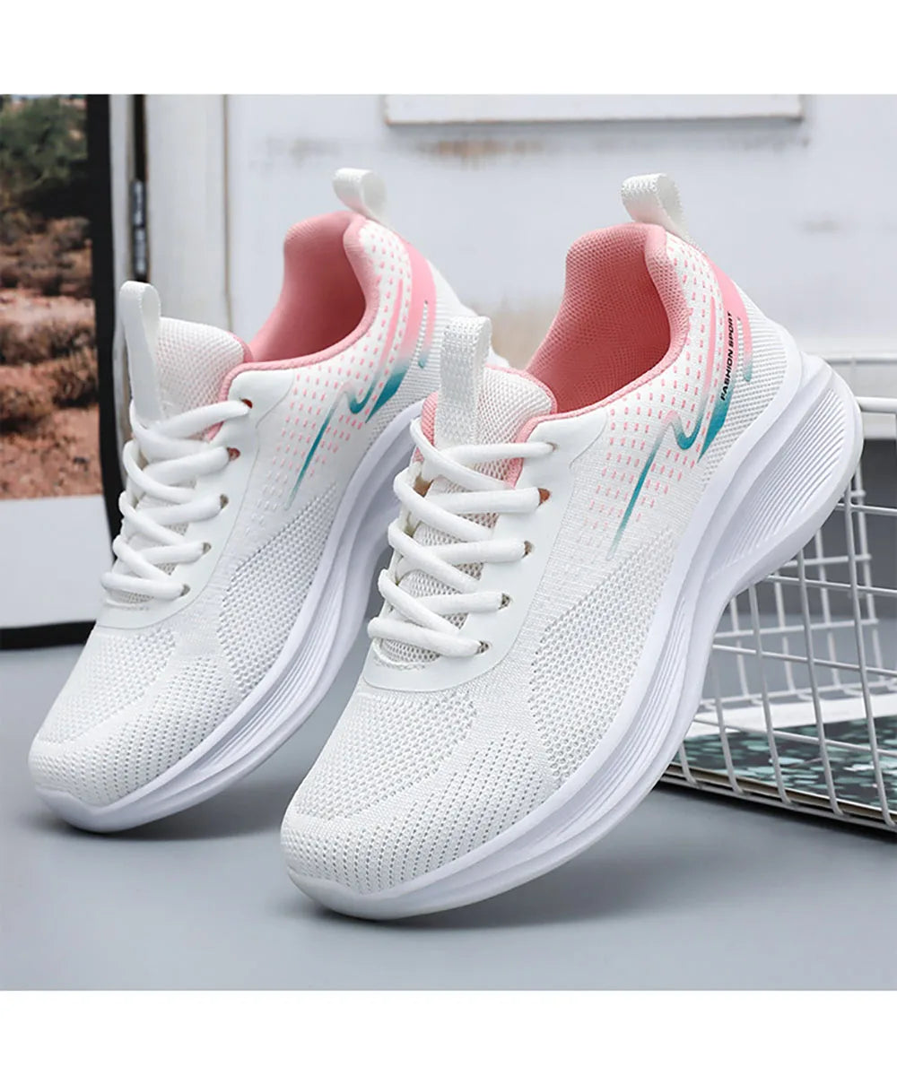 Casual Sneakers For Women Mesh Breathable Female Running Sport Shoes Non-slip Soft-soled Women's Sneakers Tennis For Lady