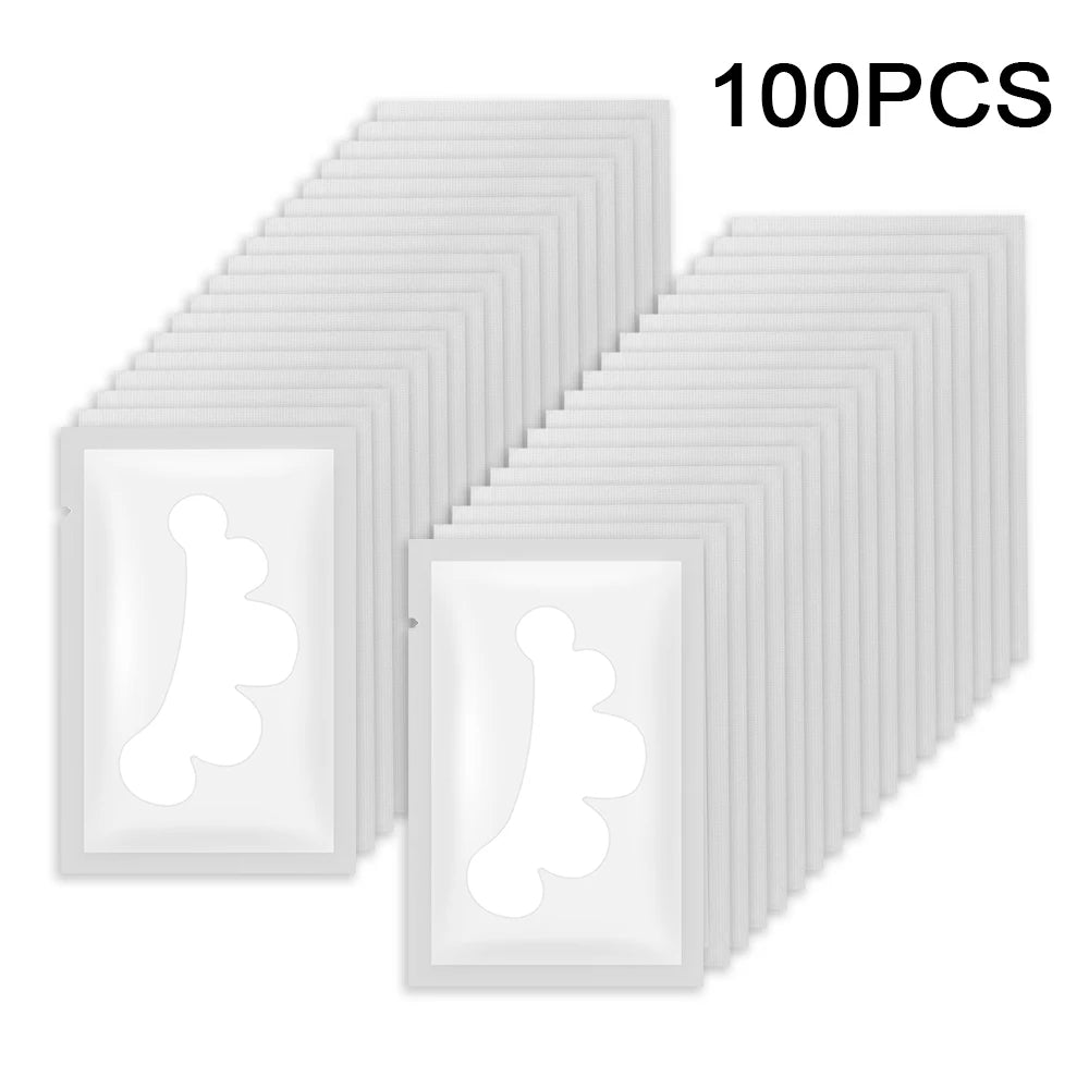 100 pairs Eyelash Pads Grafted Lash Hydrogels Gel Patches Under Eye Pads for Eyelash Extension Tips Sticker Makeup Tools