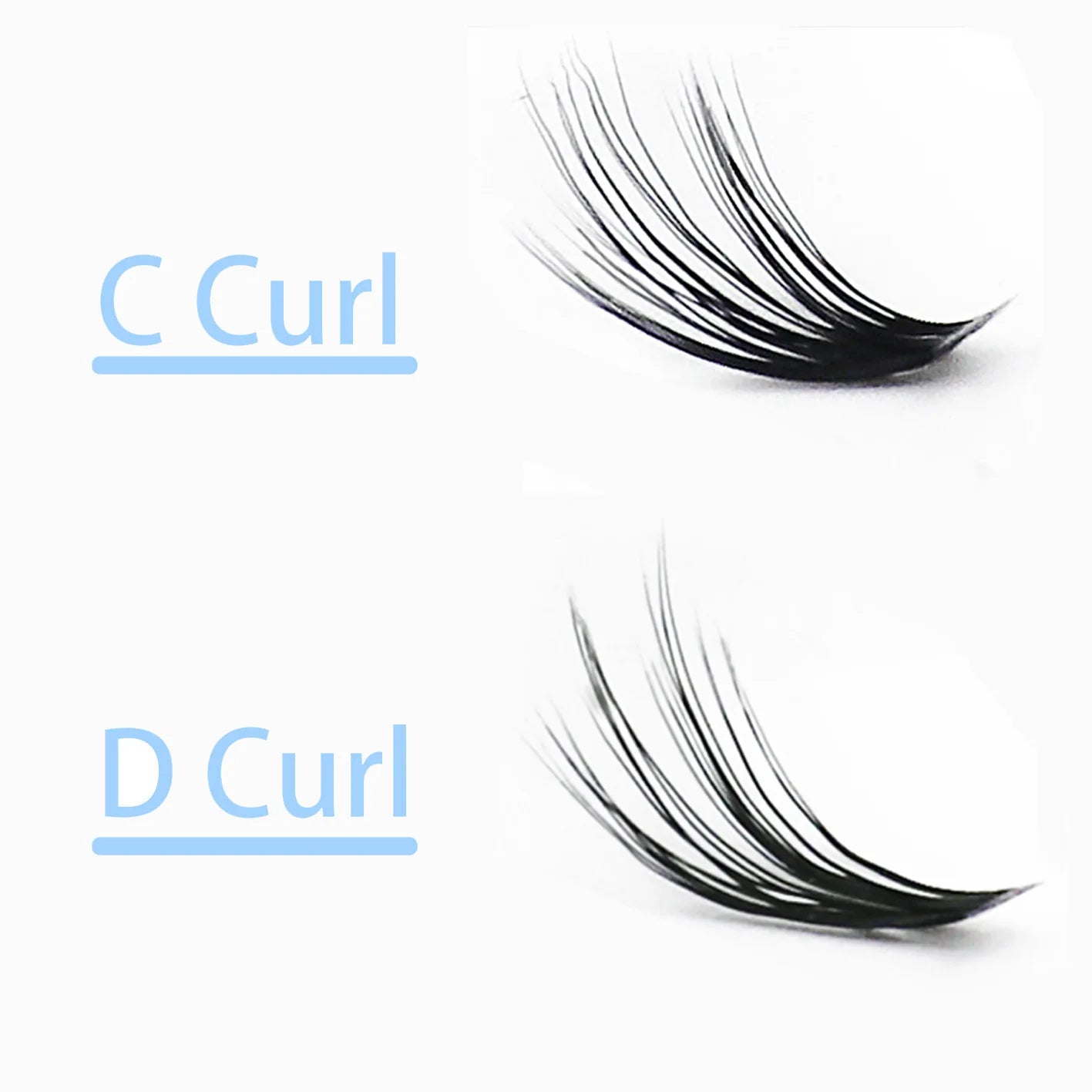 New 20D L-type Cluster Eyelash Natural Eyelashes Extension 1box/60 Bundle 3D Russian Indiviual Lashes DIY Makeup Tools Wholesale
