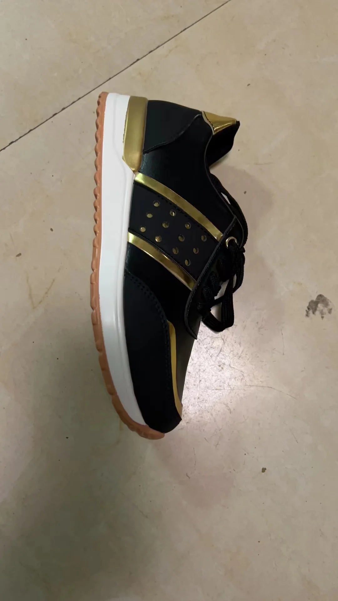 2023 Women Sneakers Platform Shoes Leather Patchwork Casual Sport Shoes Ladies Outdoor Running Vulcanized Shoes Zapatillas Mujer