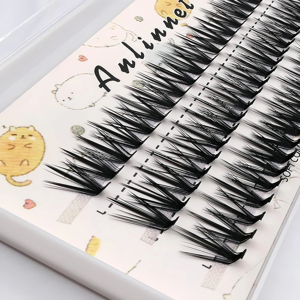 New 20D L Curl Cluster Eyelash Extensions Natural Mink Lashes 1 Box/60 Bundles Individual Eyelash Makeup Tools Cilias Volume