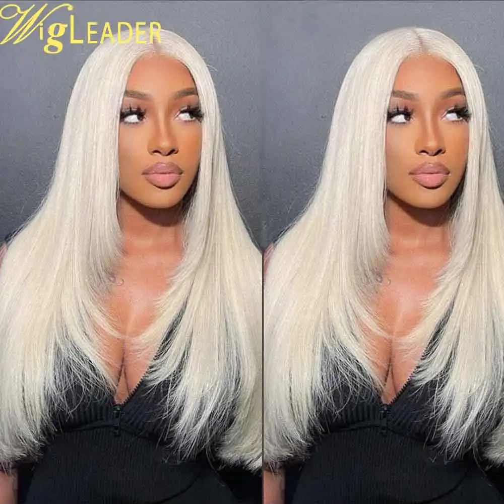 Blonde Layered Cut Synthetic Hair Heat Resistant 13x6 Glueless Lace Front Wigs Preplcuked Hairline Transprent Lace Front Wigs