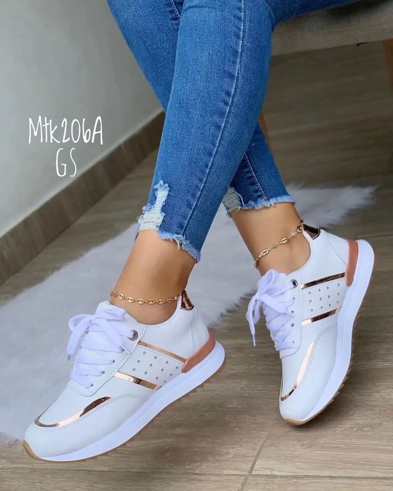 2023 Women Sneakers Platform Shoes Leather Patchwork Casual Sport Shoes Ladies Outdoor Running Vulcanized Shoes Zapatillas Mujer