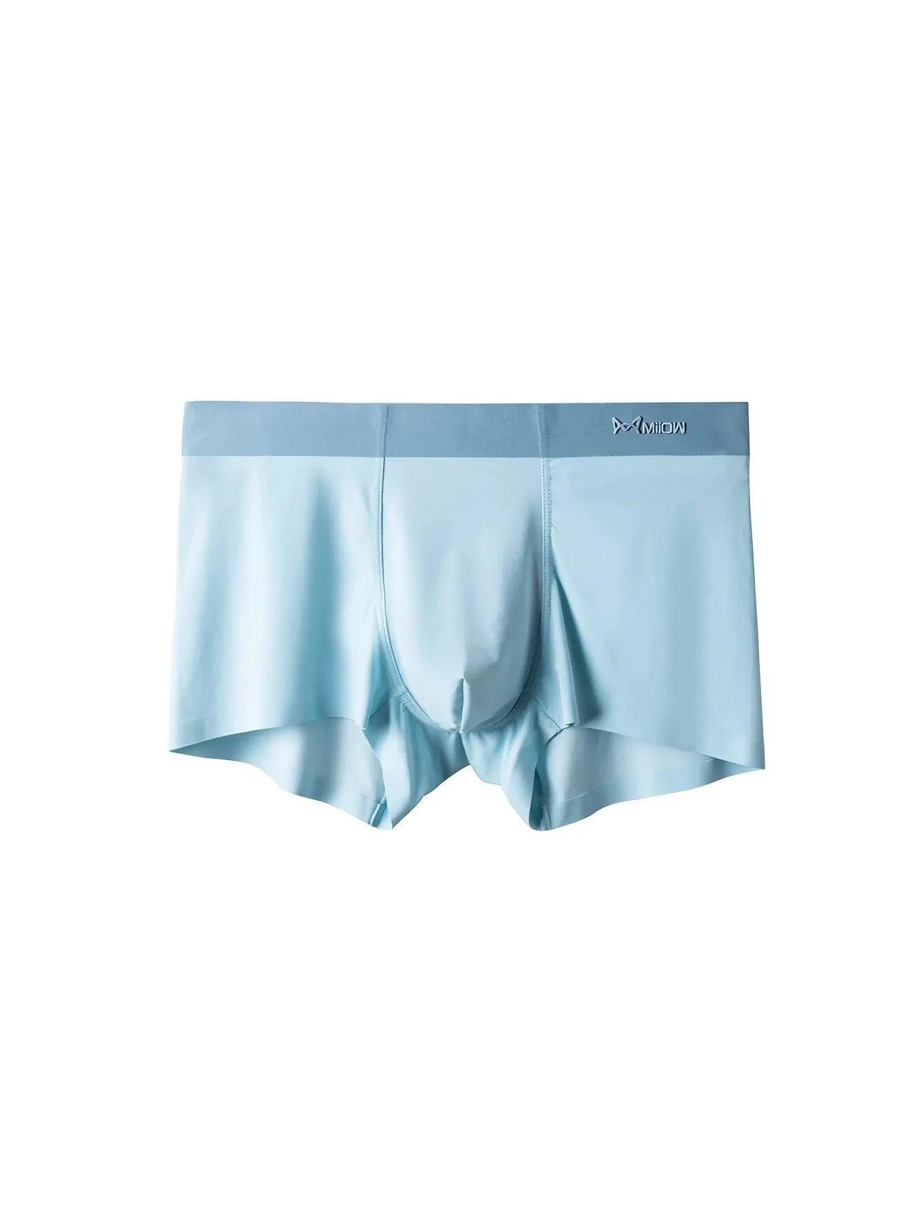 MiiOW 3Pcs Sexy Seamless Boxer Men Underwear Ice Silk Graphene Antibacterial Boxershorts Underpants Panties Underware Trunks 5XL