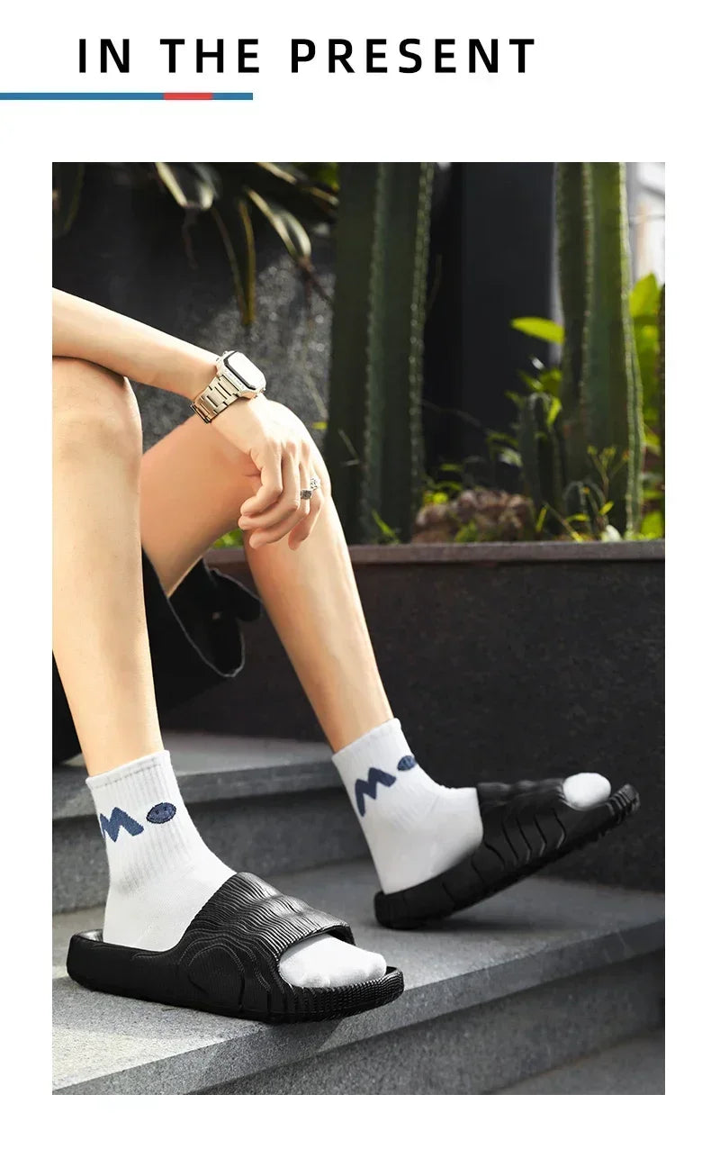 Luxury Man Sandal for Men Brand Men's Shoes 2025 White Sandals Flat Sandals Mens Soft Sandles Summer Shoes Sale Slippers Slipers