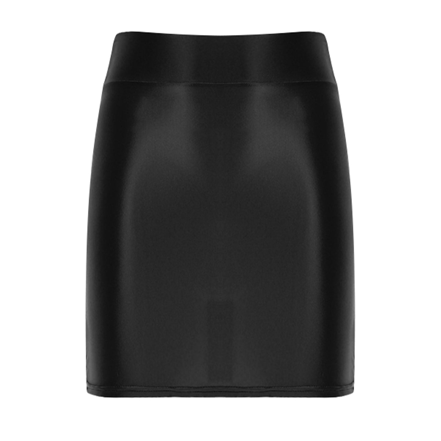 Womens Glossy Mini Skirts Solid Color Shiny Low Rise Elastic Waistband Pool Party Nightclub Ruffled Skirt Bikini Cover Ups