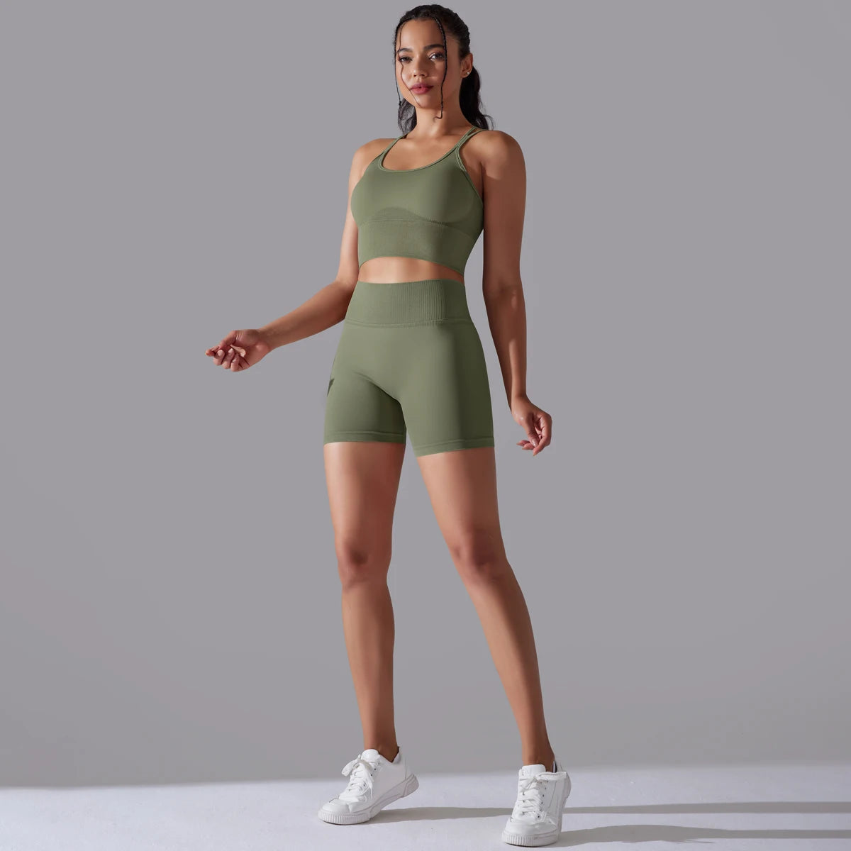 Sexy Yoga Sets Women's Tracksuit Seamless Sport Suit Running Workout Sportswear Gym Clothing Leggings Bra Fitness Suits 2 Pieces