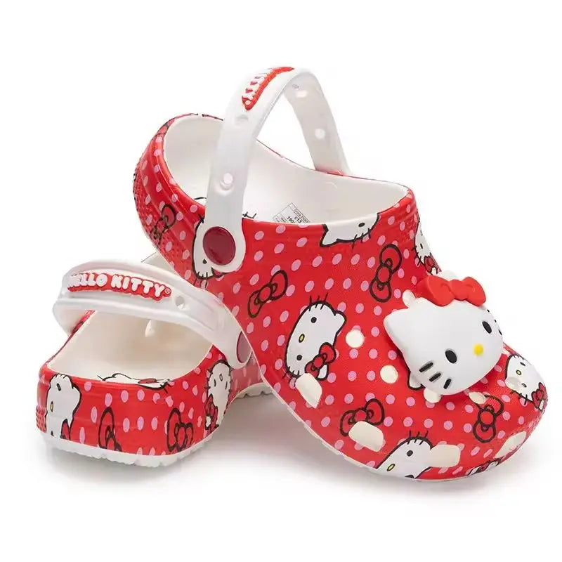 Hello Kitty Pochacco Melody Summer Children Cartoon Children Slipper Nonslip Soft Soled Wrap Toe Sandal Holiday Gift ﻿