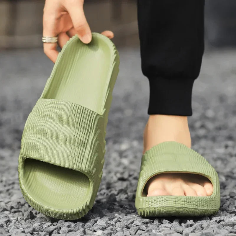 Luxury Man Sandal for Men Brand Men's Shoes 2025 White Sandals Flat Sandals Mens Soft Sandles Summer Shoes Sale Slippers Slipers