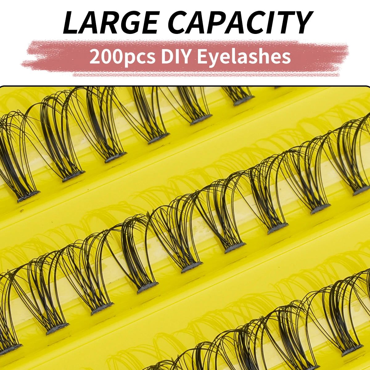 3/10 Rows Wispy False Eyelashes C Curl Individual Cluster Lashes DIY Make Up Eyeslash Extension Natural Faux Cils Makeup Tools