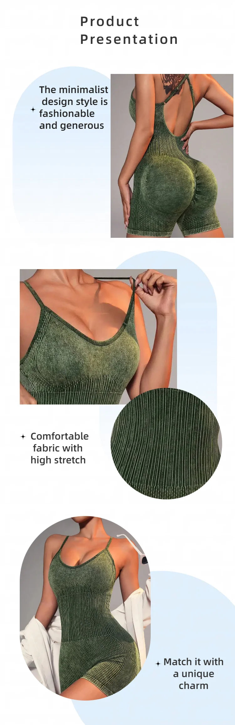 Yoga One-piece Suit,Sexy Fitness Set, Abdomen-tightening And Body-hugging Women's One-piece Shorts In The Gym,Women's Sportswear