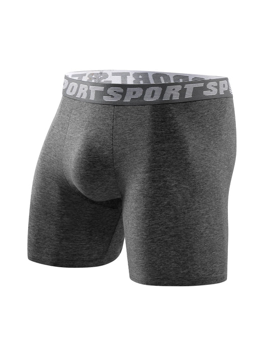 10 Pieces Of Men's Underwear Soft Comfortable Healthy Men's Long Boxer Briefs Trendy Fashion Athleisure High Quality Men's Pants
