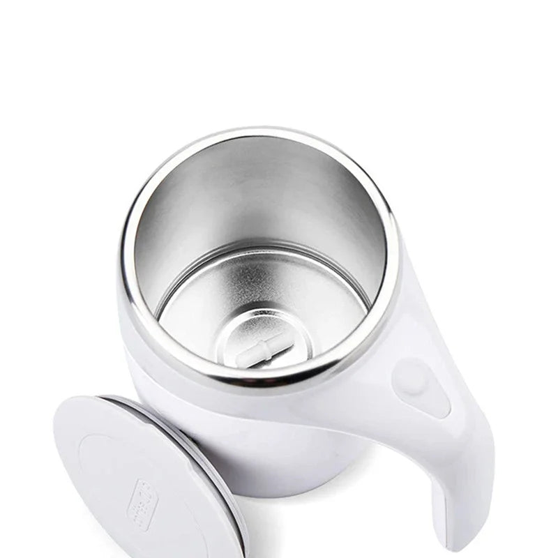 Automatic Mixing Cup Battery Portable Coffee Electric Mixing Stainless Steel Rotary Magn，