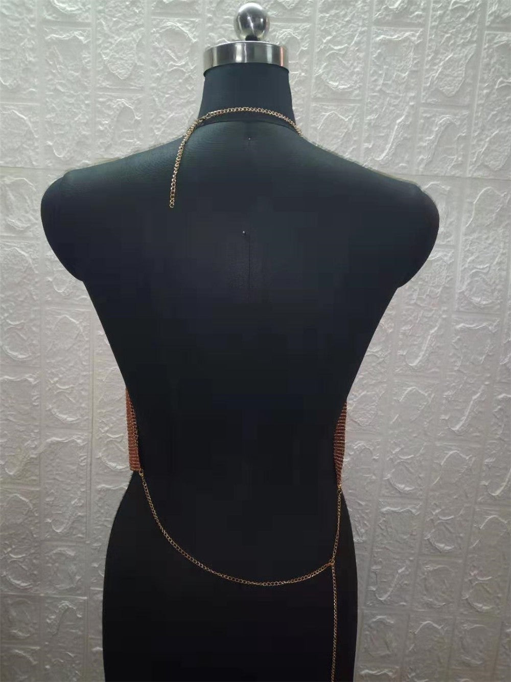 ClubWear Camis for Female Streetwear Y2k Women's Crop Top Sling Metal Sequins Backless Blouse Cushion Belt Adjustable Halter Top