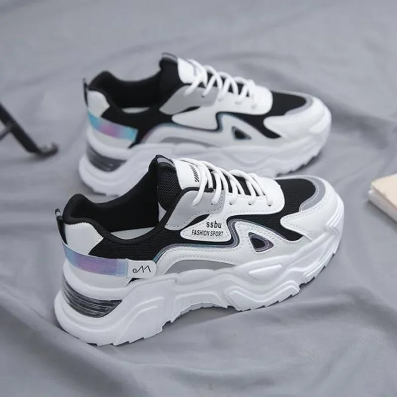 Women's Sneakers Women Platform Flat Shoes for Women Shoes white Casual Trainers Ladies Chunky Sport Shoes Female