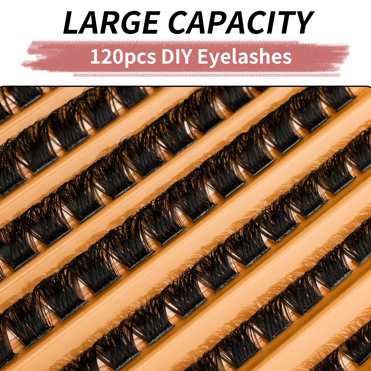 3/10 Rows Wispy False Eyelashes C Curl Individual Cluster Lashes DIY Make Up Eyeslash Extension Natural Faux Cils Makeup Tools