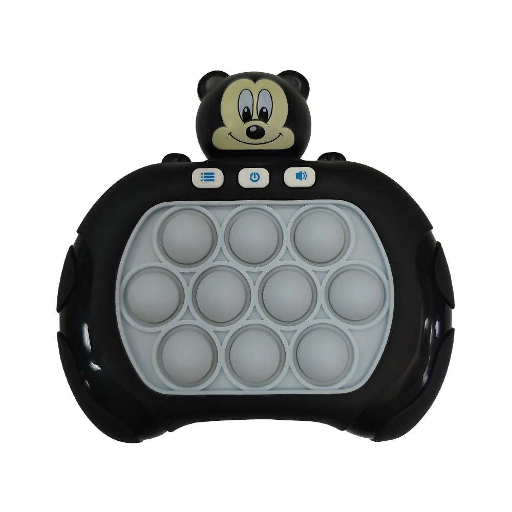 New Sanrio Stitch Quick Push Bubbles Game Machine for Kids Fun Whac-A-Mole Squeezer Anti Stress Sensory Fidget Toy New Gifts