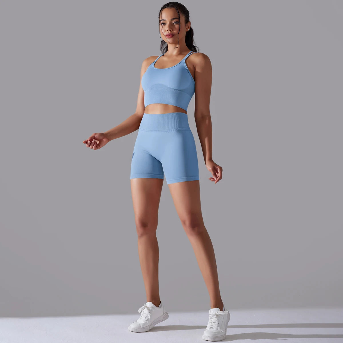 Sexy Yoga Sets Women's Tracksuit Seamless Sport Suit Running Workout Sportswear Gym Clothing Leggings Bra Fitness Suits 2 Pieces