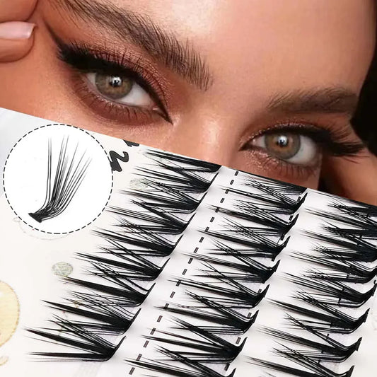 New 20D L Curl Cluster Eyelash Extensions Natural Mink Lashes 1 Box/60 Bundles Individual Eyelash Makeup Tools Cilias Volume
