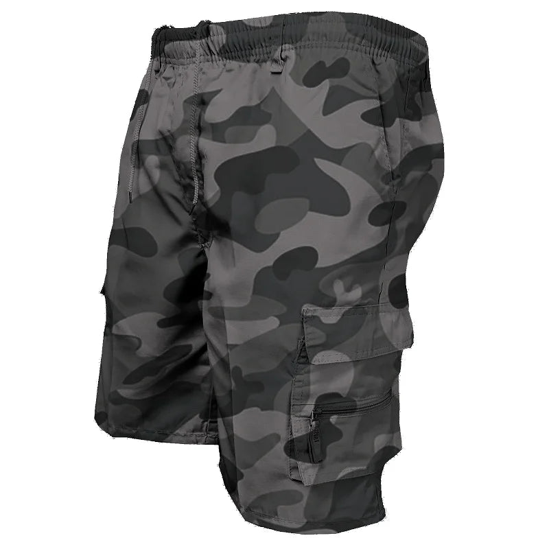 Men's Cargo Shorts Mens Tactical Pants Casual Big Pocket Sports Slacks Cargo Panels Trousers Plus Size for Male