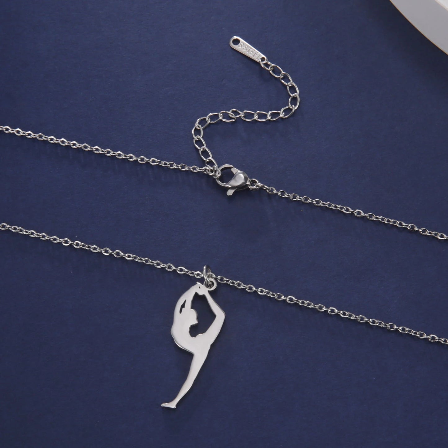 Rhythmic Gymnastics Necklace Women Trend 2025 Gymnast Stainless Steel Jewelry BFF Dancer Girl Sport Accessories Mother Day Gift