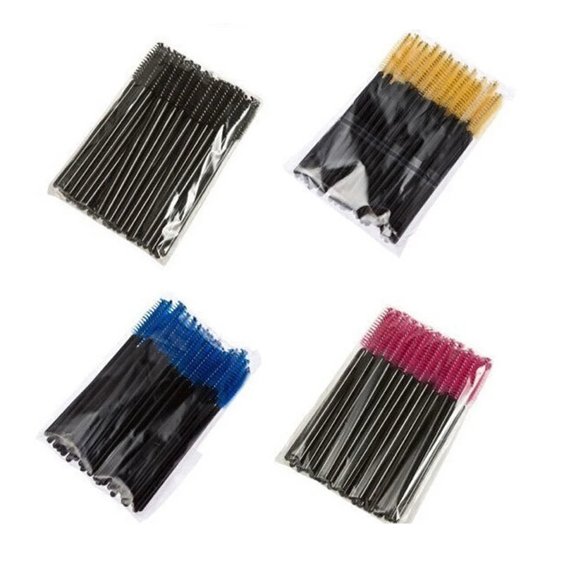5/25/50 Pcs Eyelash Brushes Makeup Brushes Disposable Mascara Wands Applicator Spoolers Eye Lashes Cosmetic Brush Makeup Tools