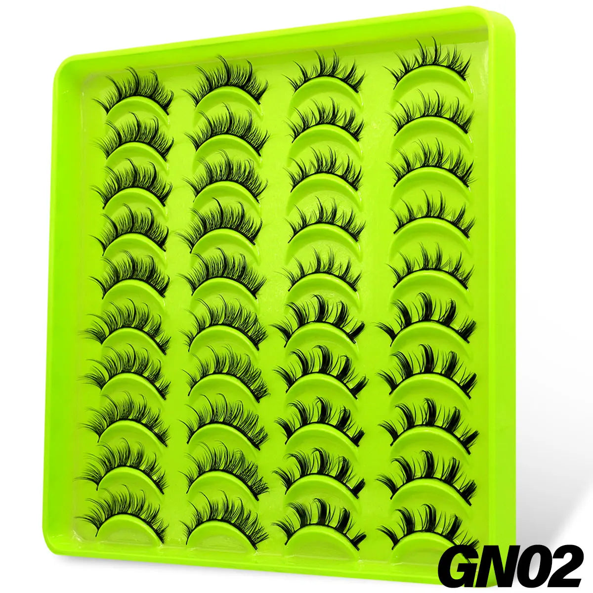 GROINNEYA New Natural Manga Lashes 5/7/20 Pairs 3D Mink Lashes Soft Cross Wispy False Eyelashes Eyelash Extension Makeup Tools