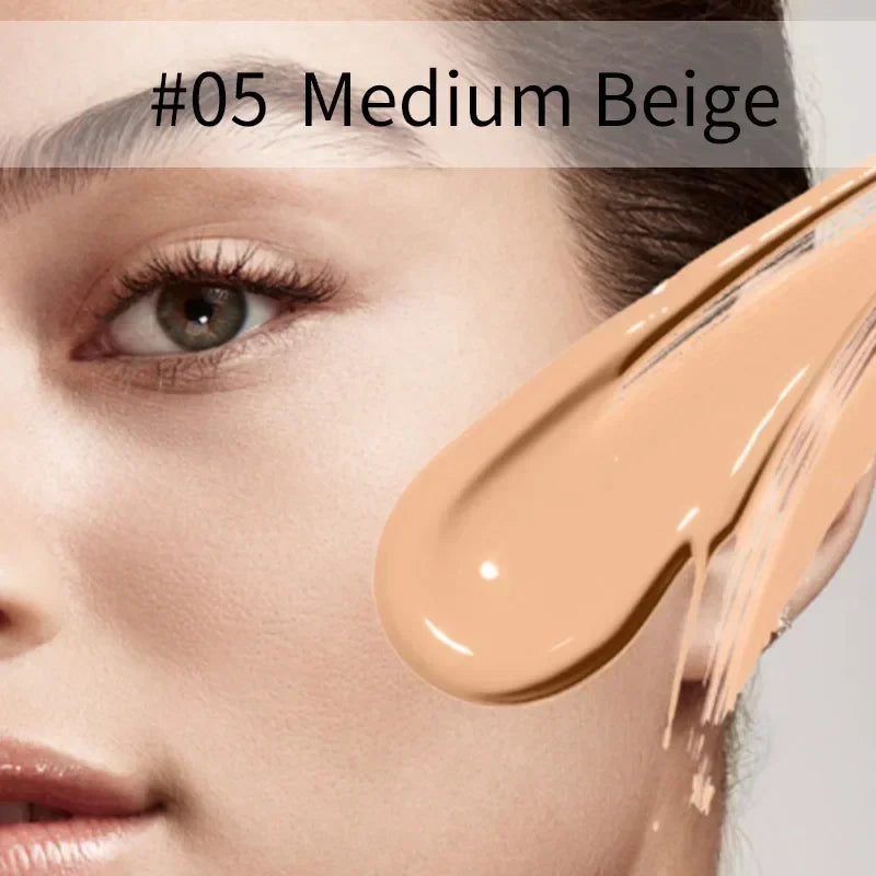 30ml Matte Liquid Foundation 6 Colors Natural Concealer Oil Control Waterproof Lasting Full Coverage Facial Base Makeup Cosmetic