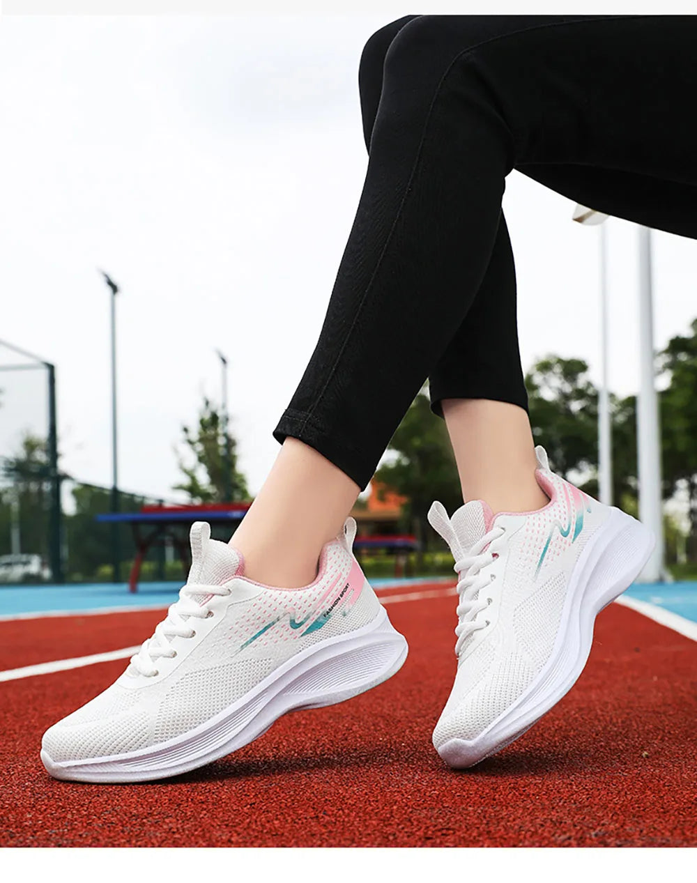Casual Sneakers For Women Mesh Breathable Female Running Sport Shoes Non-slip Soft-soled Women's Sneakers Tennis For Lady