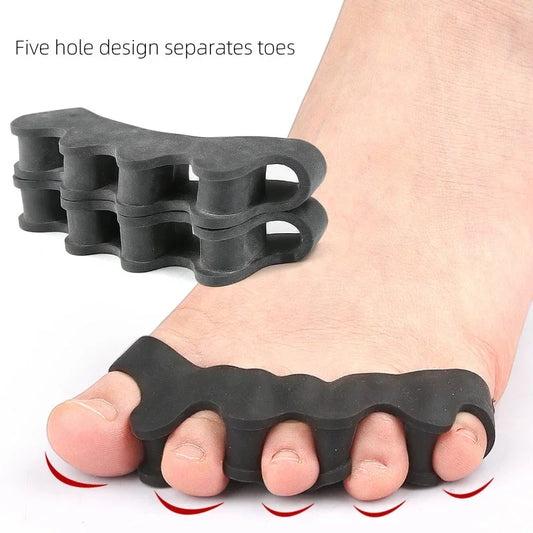 1Pairs Toe Separators Thumb Valgus Bunion Adjuster Gel Splitter Hammer Corrector Protector Foot Pain Relief Silicone Straighten