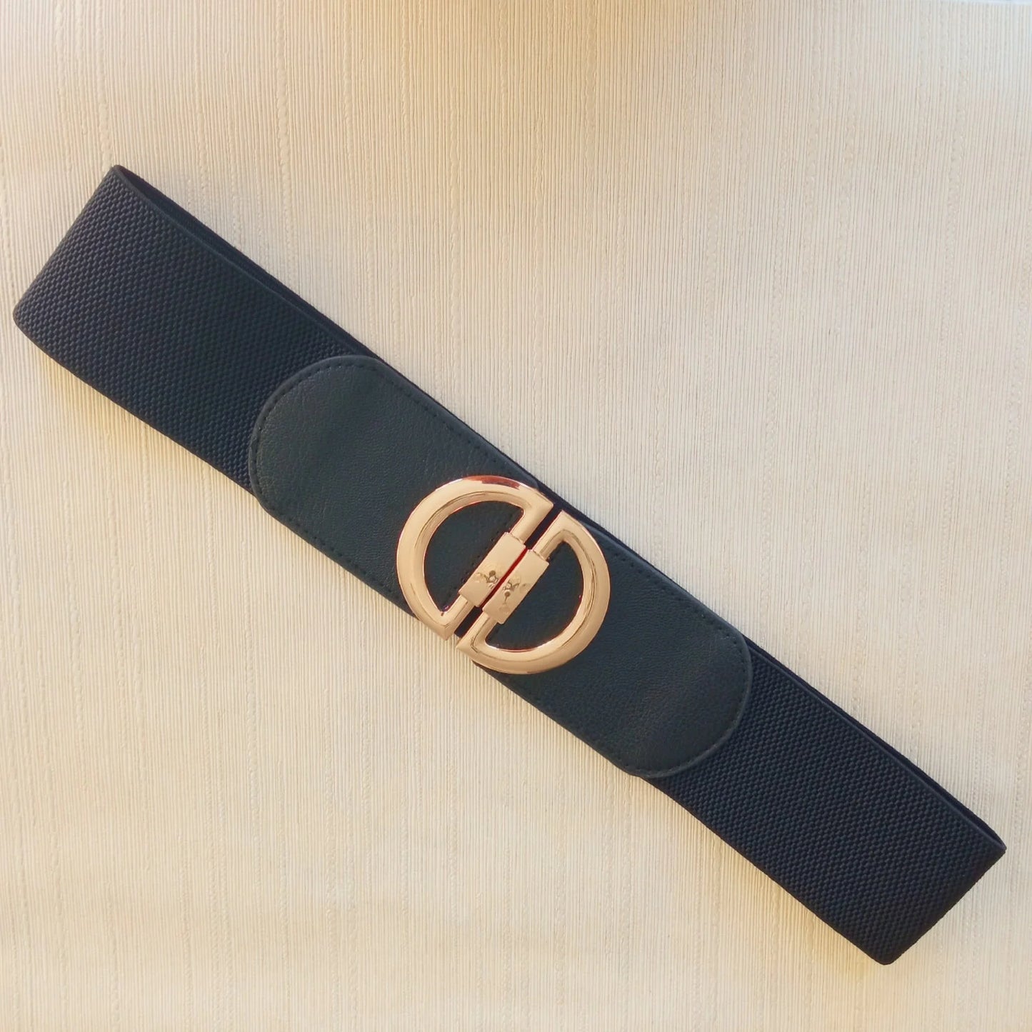 Women Skinny Elastic Belt Ladies Fashion Alloy Buckle Plus Size Stretchy Wide Waist Belt for Dresses