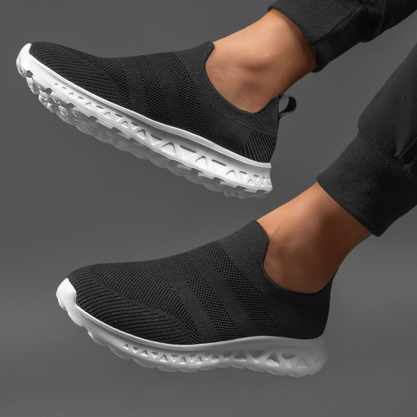 2024 Men Sneakers Knit Running Shoes Breathable Outdoor Mesh Blue Sport Shoes Lightweight Sneakers Man Shoes Comfortable 1273