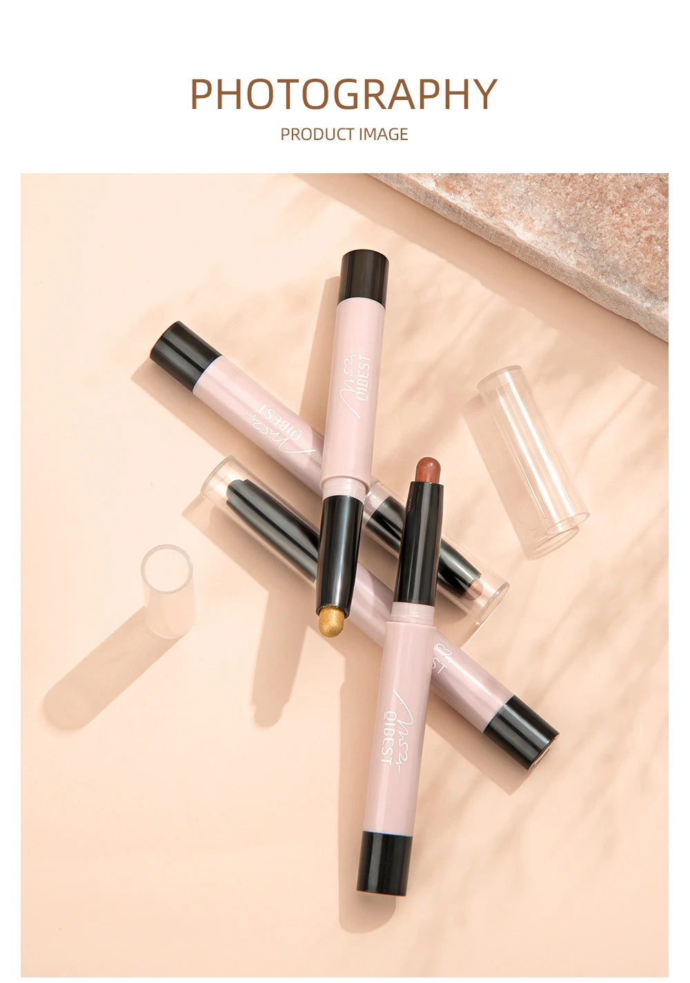 12 Colors Pearlescent Eyeshadow Pencil Waterproof Long Lasting Glitter Shimmer Eye Shadow Pen Eyeliner Stick Eyes Makeup Tools