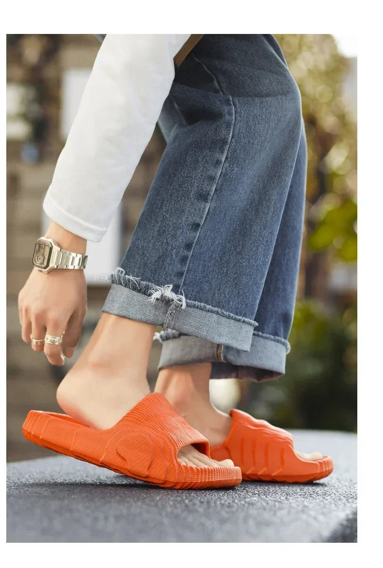 Luxury Man Sandal for Men Brand Men's Shoes 2025 White Sandals Flat Sandals Mens Soft Sandles Summer Shoes Sale Slippers Slipers
