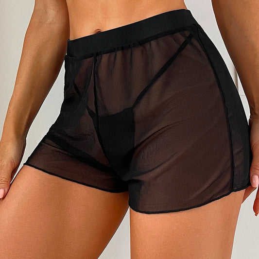 Swimming Tights Shorts Wraps Ups Pants Beach Up Women For Swimwear Cover Cover Mesh Ruffle Bikini Cover Men Bathing Suit Trunks