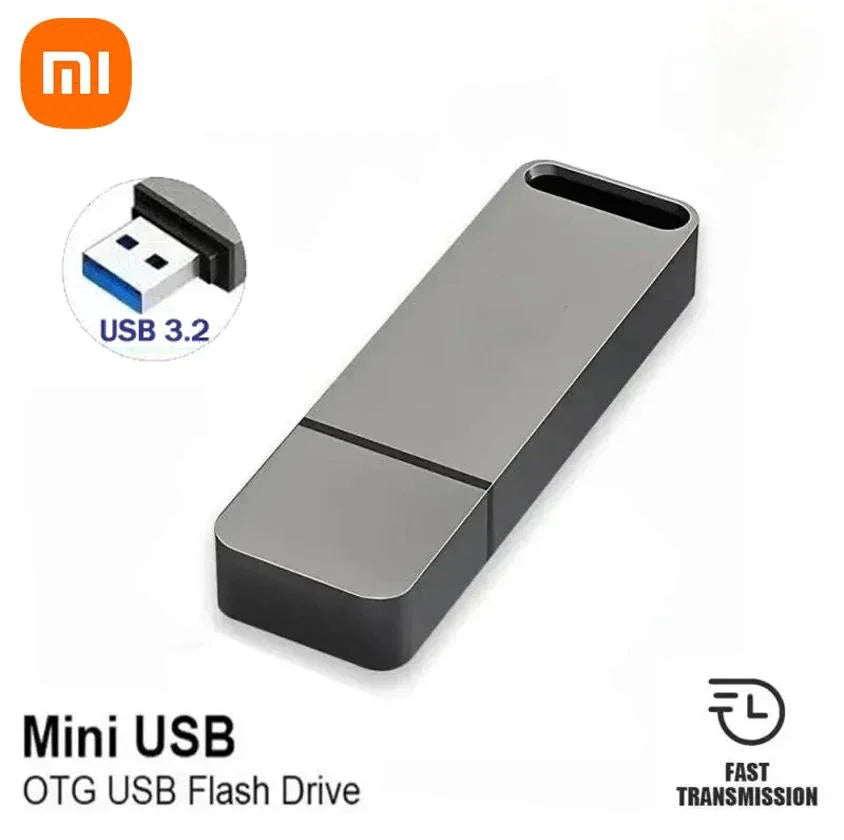 Xiaomi 16TB Flash Drive USB3.2 High Speed Transfer Type C U Metal Flash SSD Portable Mini Flash Drive Memory Waterproof U Drive
