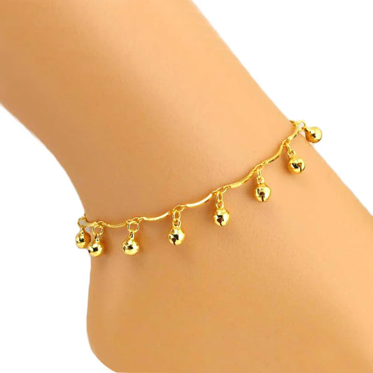 Women'S Anklets Initials Sandal Foot Barefoot Jewelry Bracelet Beach Bells Women Ankle Anklet Tobillera Hombre