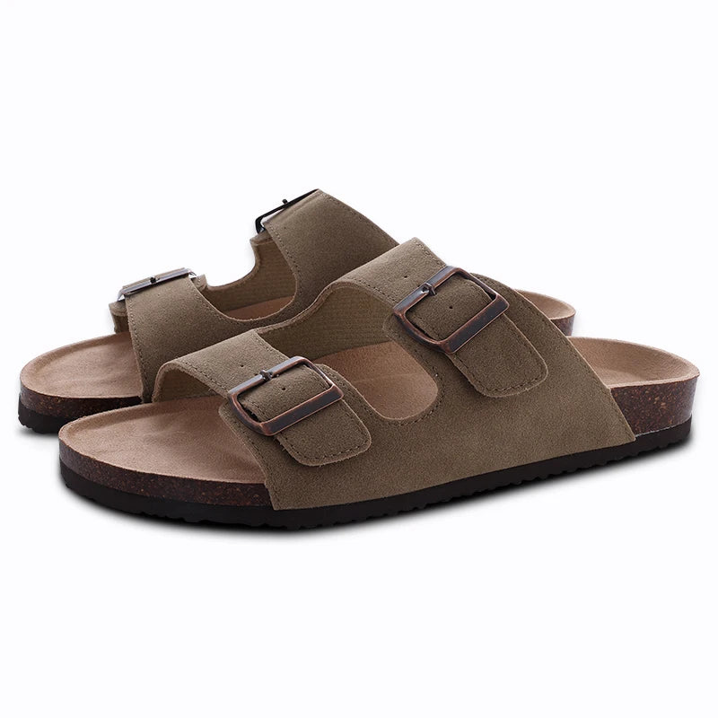 Litfun Fashion Clogs Sandals For Men Woen Summer Cork Footbed Outdoor Beach Slippers Orthopetic Mules Sandal With Arch Support