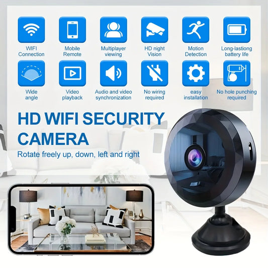 1PC A11 miniature camera with night vision, motion detection, rechargeable battery - easy to install and application control