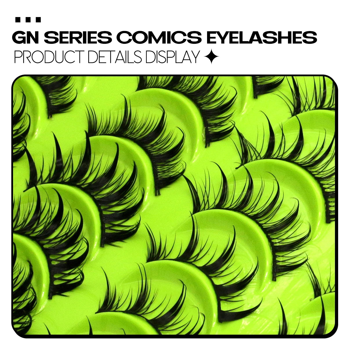 GROINNEYA New Natural Manga Lashes 5/7/20 Pairs 3D Mink Lashes Soft Cross Wispy False Eyelashes Eyelash Extension Makeup Tools