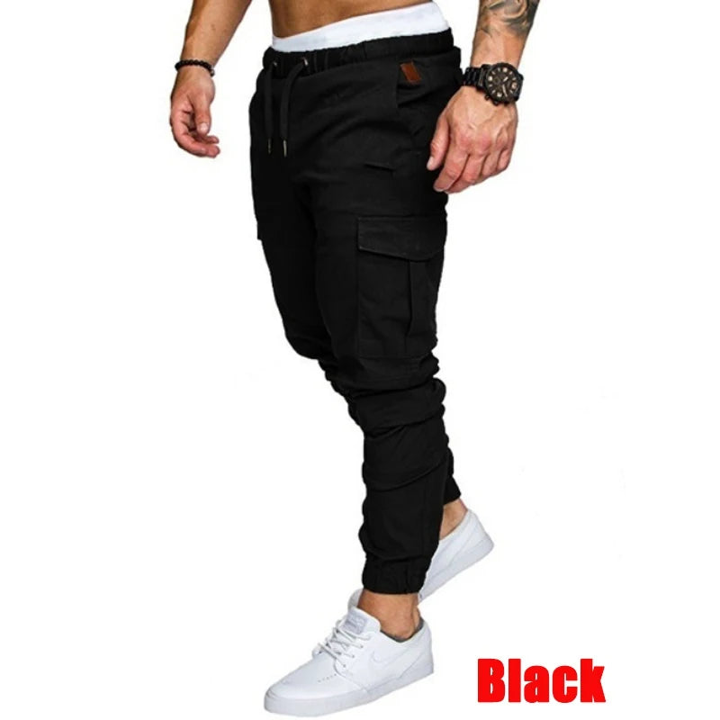Men's overalls Fitness Training Sports Pants Jogger Men's Fashion Casual Feet Sports Pants Bottoms Sportswear