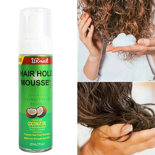 Curly Hair Mousse For Wigs Strong Hold Olive Oil Hair Styling Mousse Anti-Frizz Hair Foam Mousse For Styling Hair Women Men