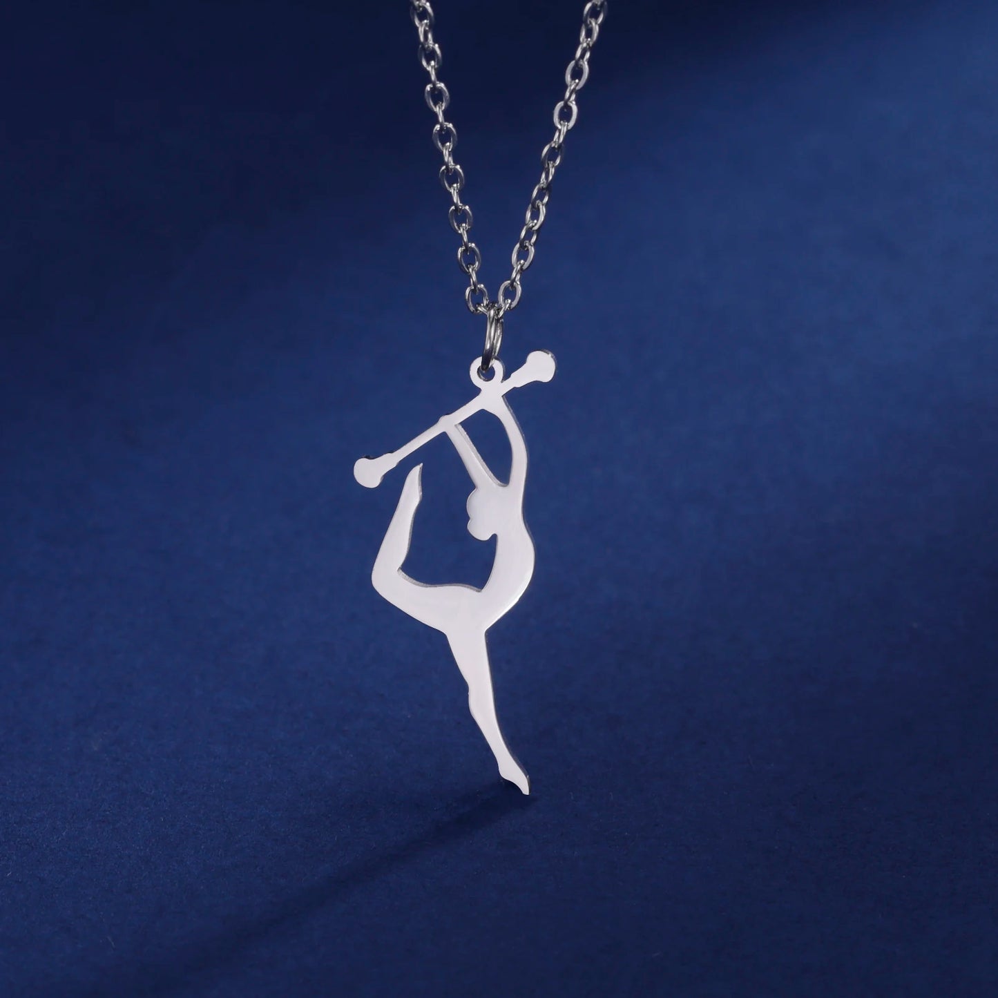 Rhythmic Gymnastics Necklace Women Trend 2025 Gymnast Stainless Steel Jewelry BFF Dancer Girl Sport Accessories Mother Day Gift