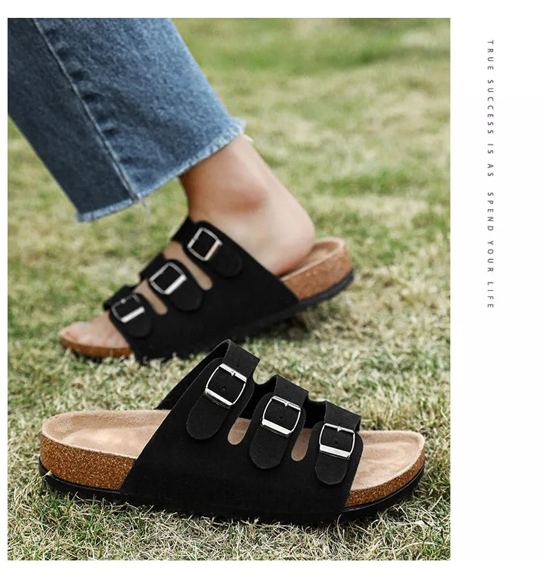 Men's Summer Sandals for Men 2024 Adult Leather Men's Sandal Man Beach Sandals Original Brands Shoes Trend Trending Comfortable