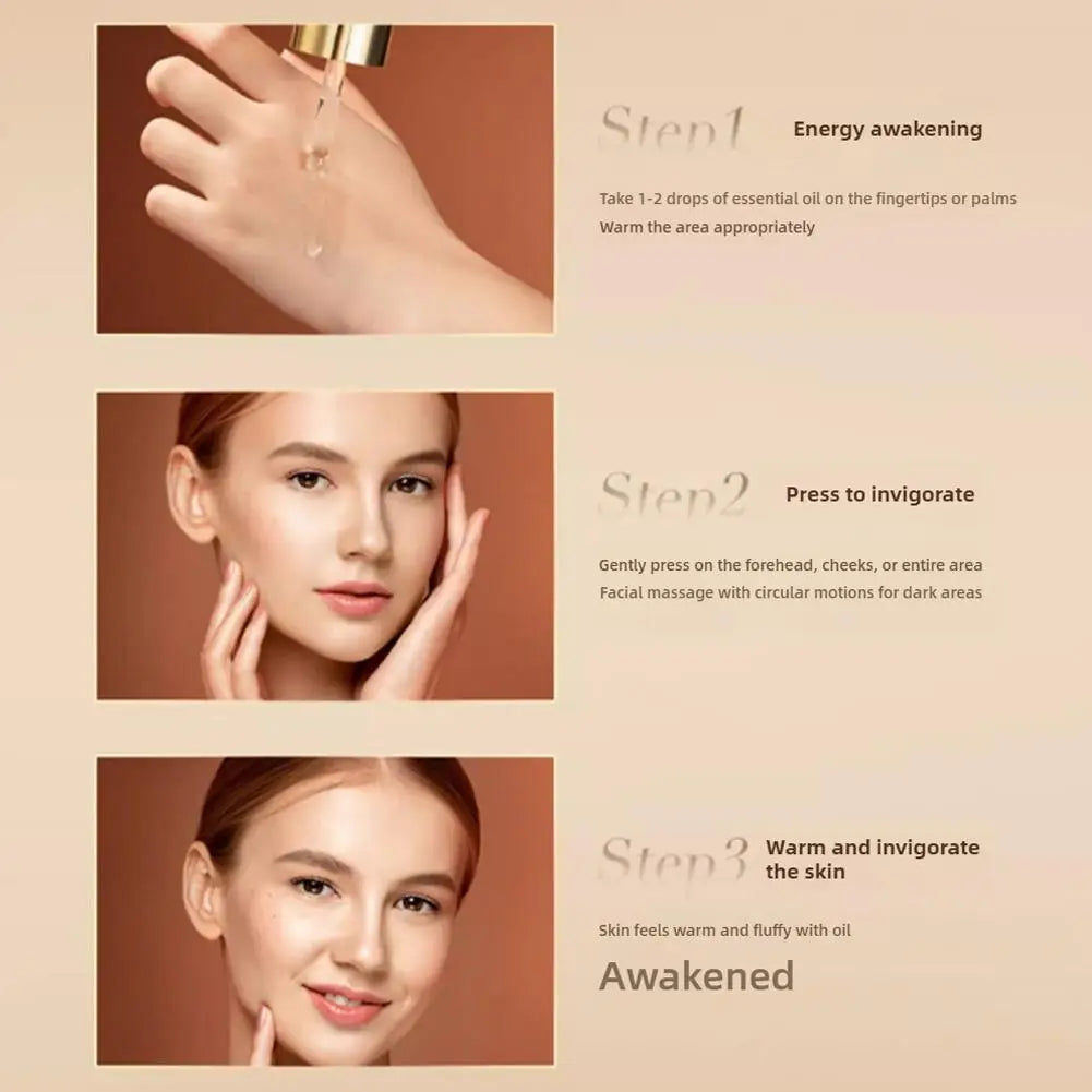 30ml Double Rose Petal Radiance Essence Oil Facial Care Tightening Moisturizing Ginseng Essential Oil Face Serum Korean Skin Car