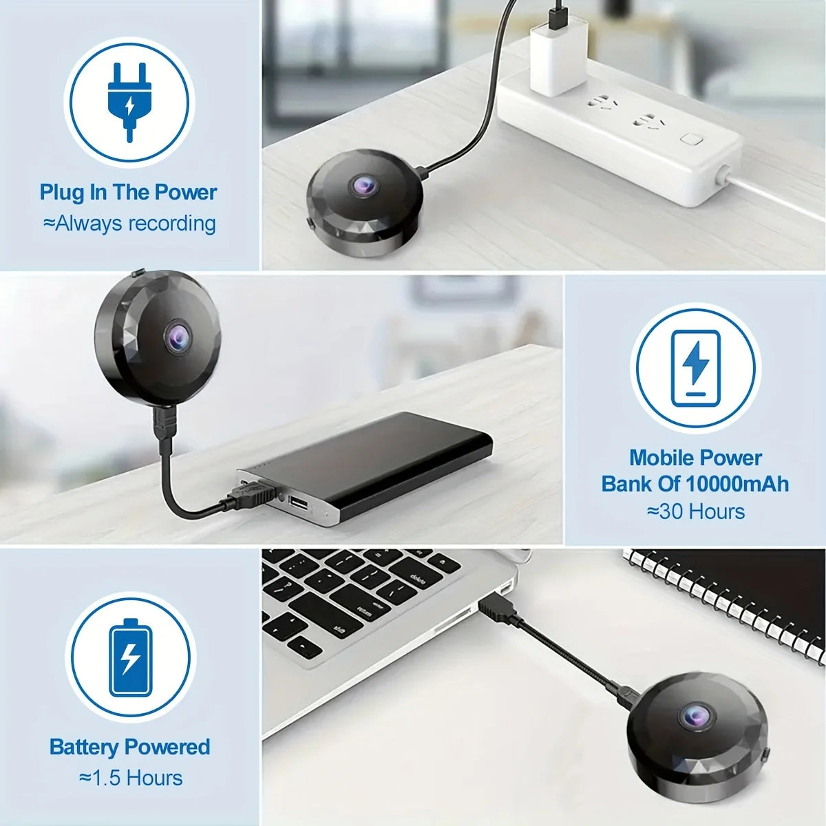 1PC A11 miniature camera with night vision, motion detection, rechargeable battery - easy to install and application control