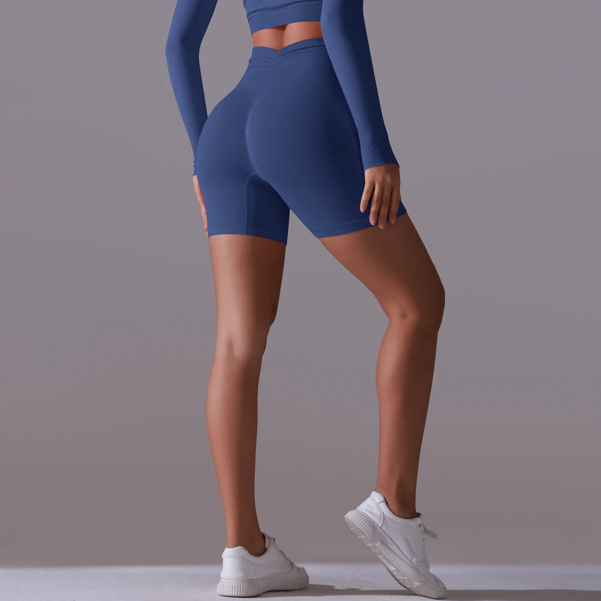 Women Yoga Shorts High Waist Workout Shorts Fitness Yoga Lift Butt Fitness Ladies Yoga Gym Running Short Pants Sportswear