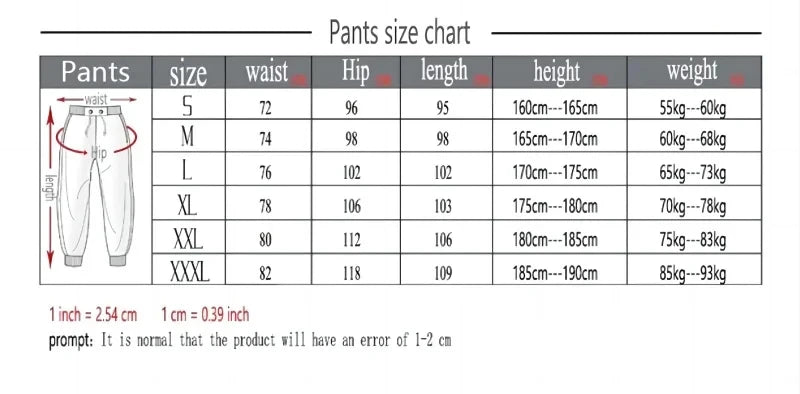 2024 men's fashion Harajuku Street sweatpants luxury brand autumn and winter new men's pants sports jogging fitness running pant