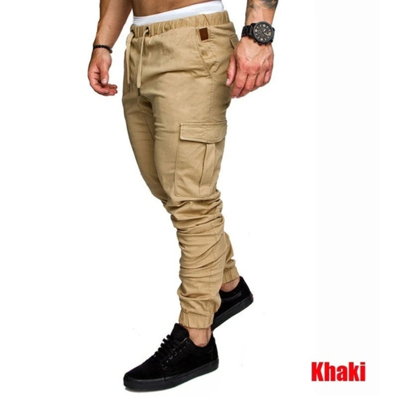 Men's overalls Fitness Training Sports Pants Jogger Men's Fashion Casual Feet Sports Pants Bottoms Sportswear